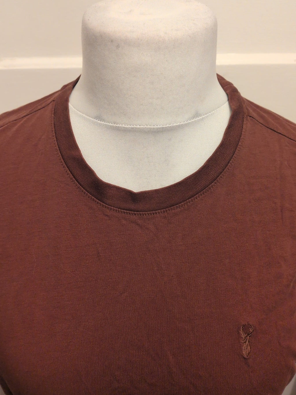 Mens Next Size M Regular Fit Brown Short Sleeved T-shirt