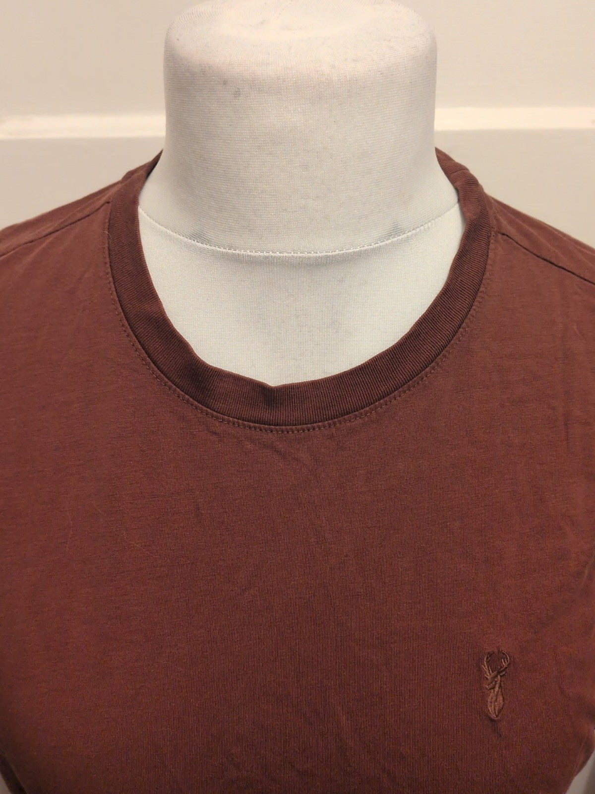 Mens Next Size M Regular Fit Brown Short Sleeved T-shirt
