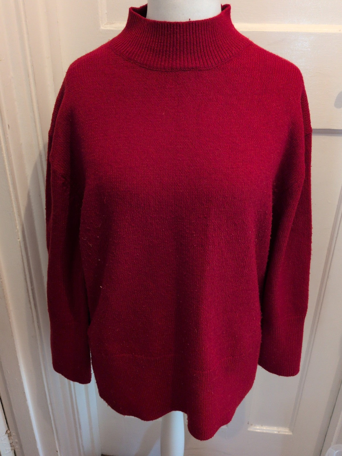 Primark Medium Red Pullover Jumper Bobbling