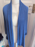 M&S Woman 12 Blue Long Sleeve Open Blouse/Cardigan