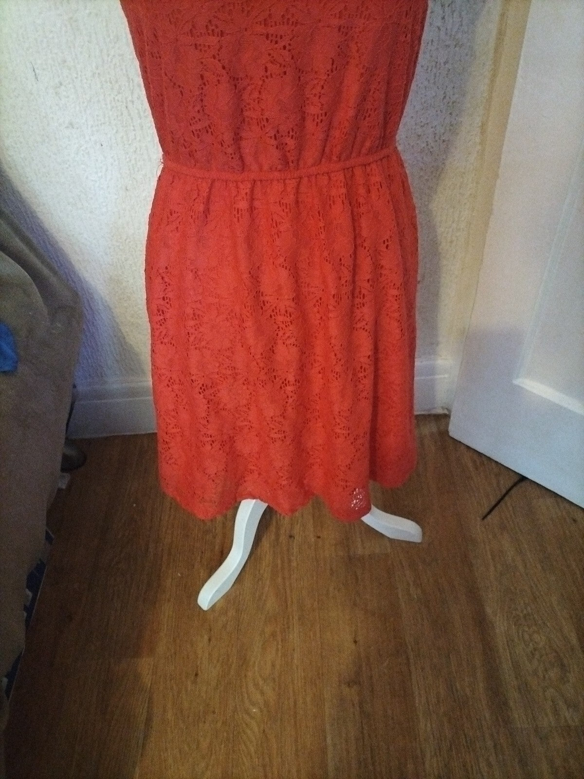 Brand New Ladies Belle Small Cerise Sleeveless Dress