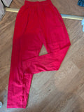Ladies Small Red Elasticated Trousers Chino