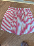 Shein Small Pink Stripe Elasticated Shorts