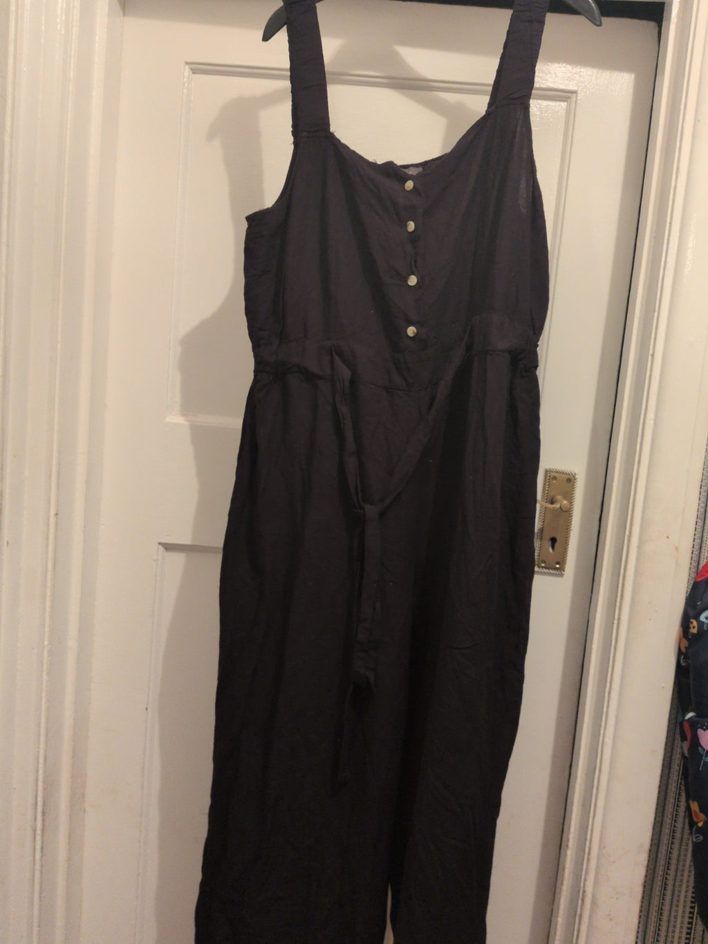 Ladies Primark Size 18 Black Sleeveless Jumpsuit