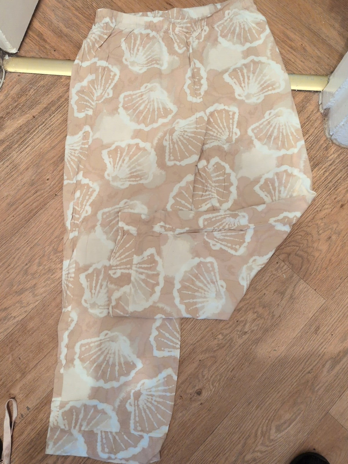 Tu 12 Beige Brown White Elasticated Leggings
