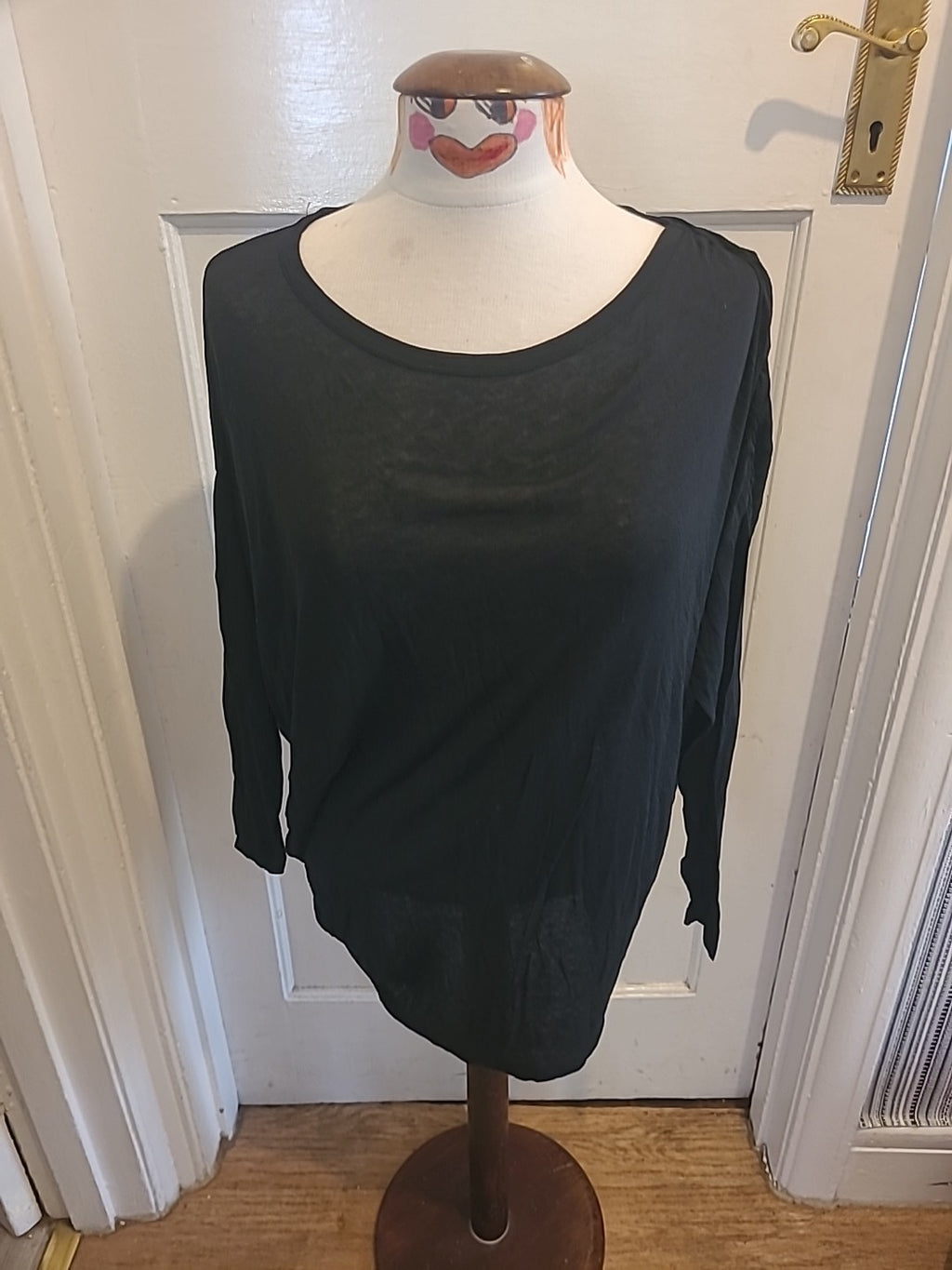 Ladies Euro 36 Black Long Sleeved T-Shirt