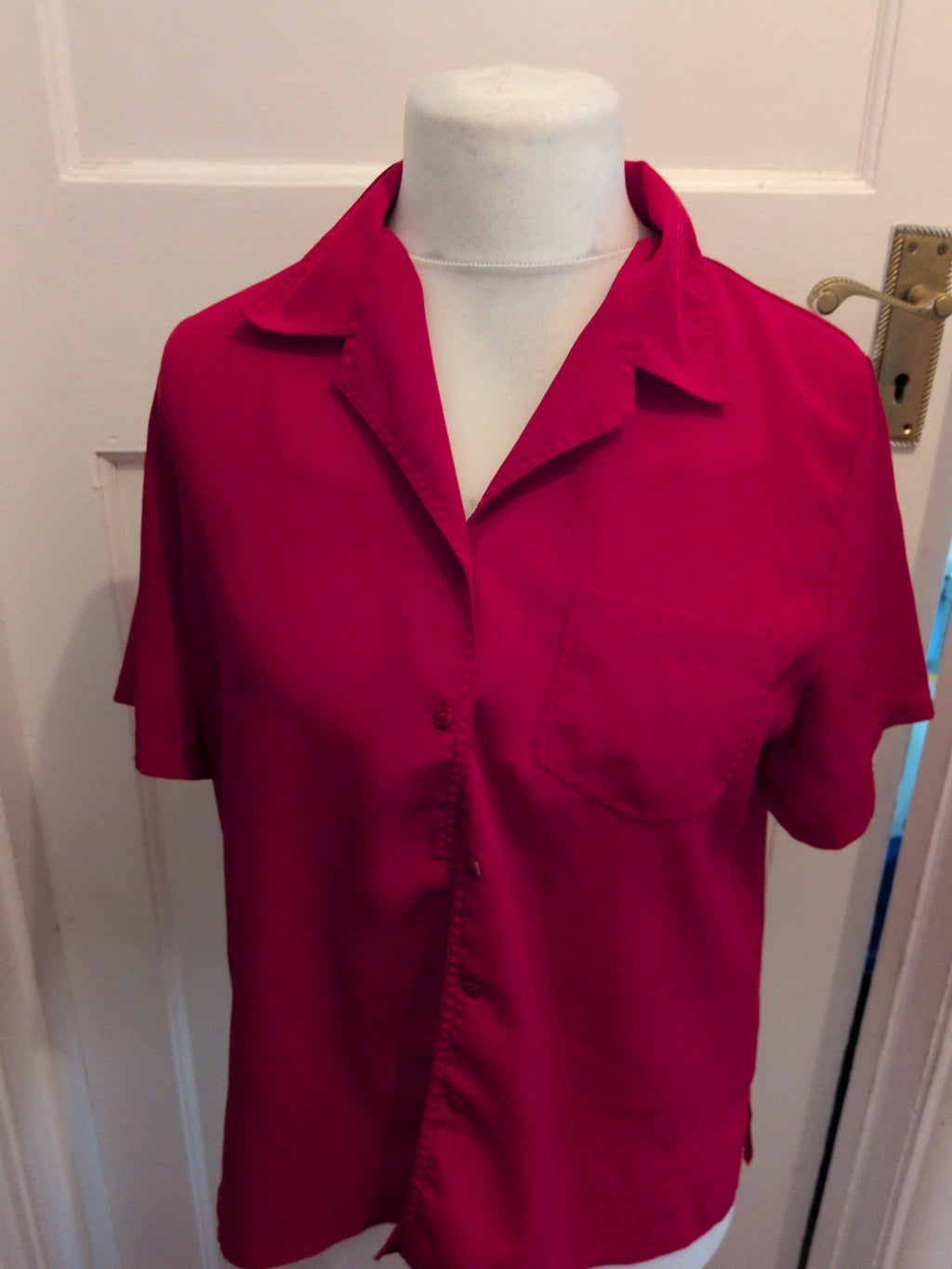 Berkertex 16 Red Shirt Sleeve Blouse Shirt
