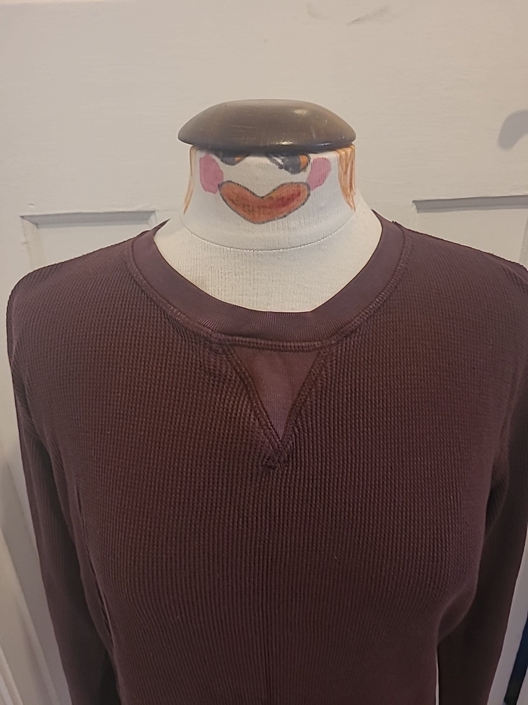 Mens Next Supply Size Large Deep Purple Ribbed Pullover Jumper