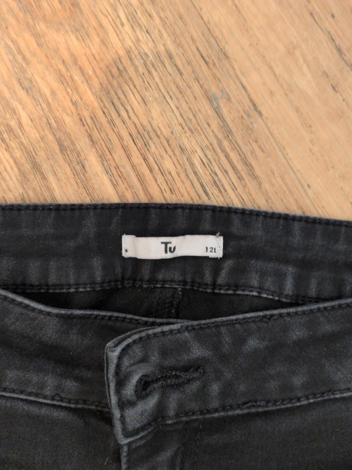 Ladies Tu Size 12L Black Jegging