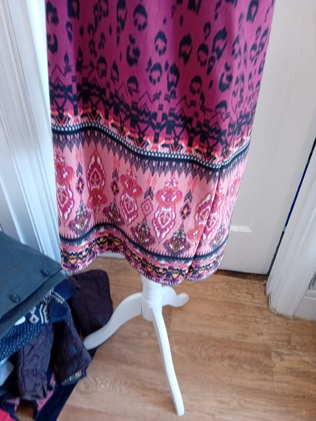 George Large Purple Toned Short Sleeve T-shirt Dress