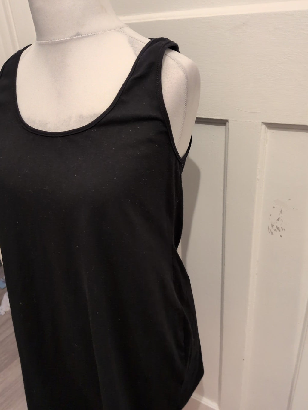 Shein Tall XL Black Longline Sleeveless Tank Top Vest