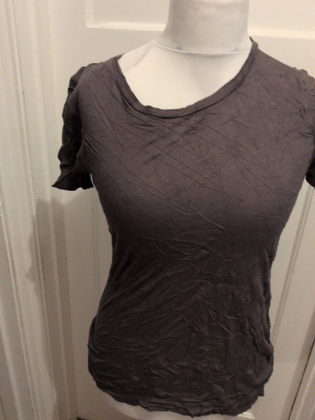Topshop 10 Dark Grey T-shirt Short Sleeve