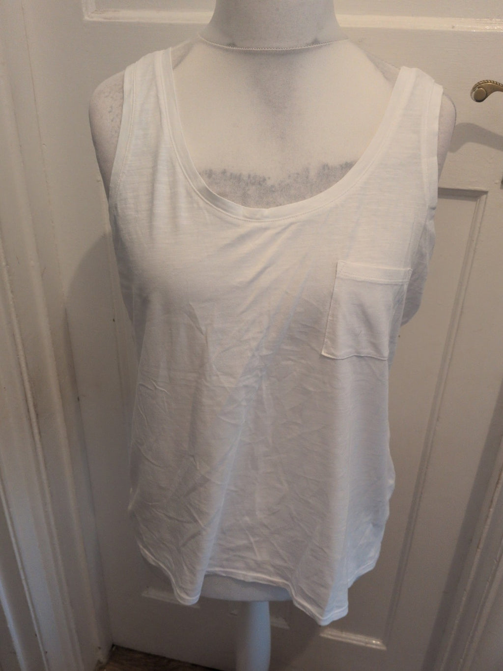 Papaya 16 White Tank Vest Top Sleeveless
