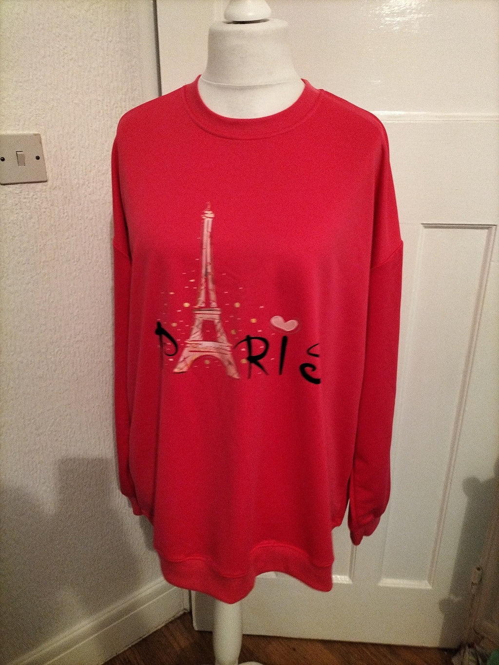 Ladies Size 4XL Hot Pink "Paris" Blouse