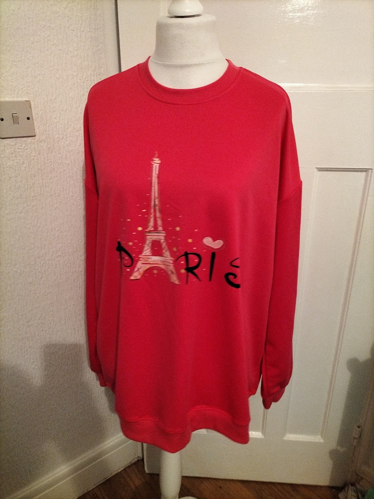 Ladies Size 4XL Hot Pink "Paris" Blouse