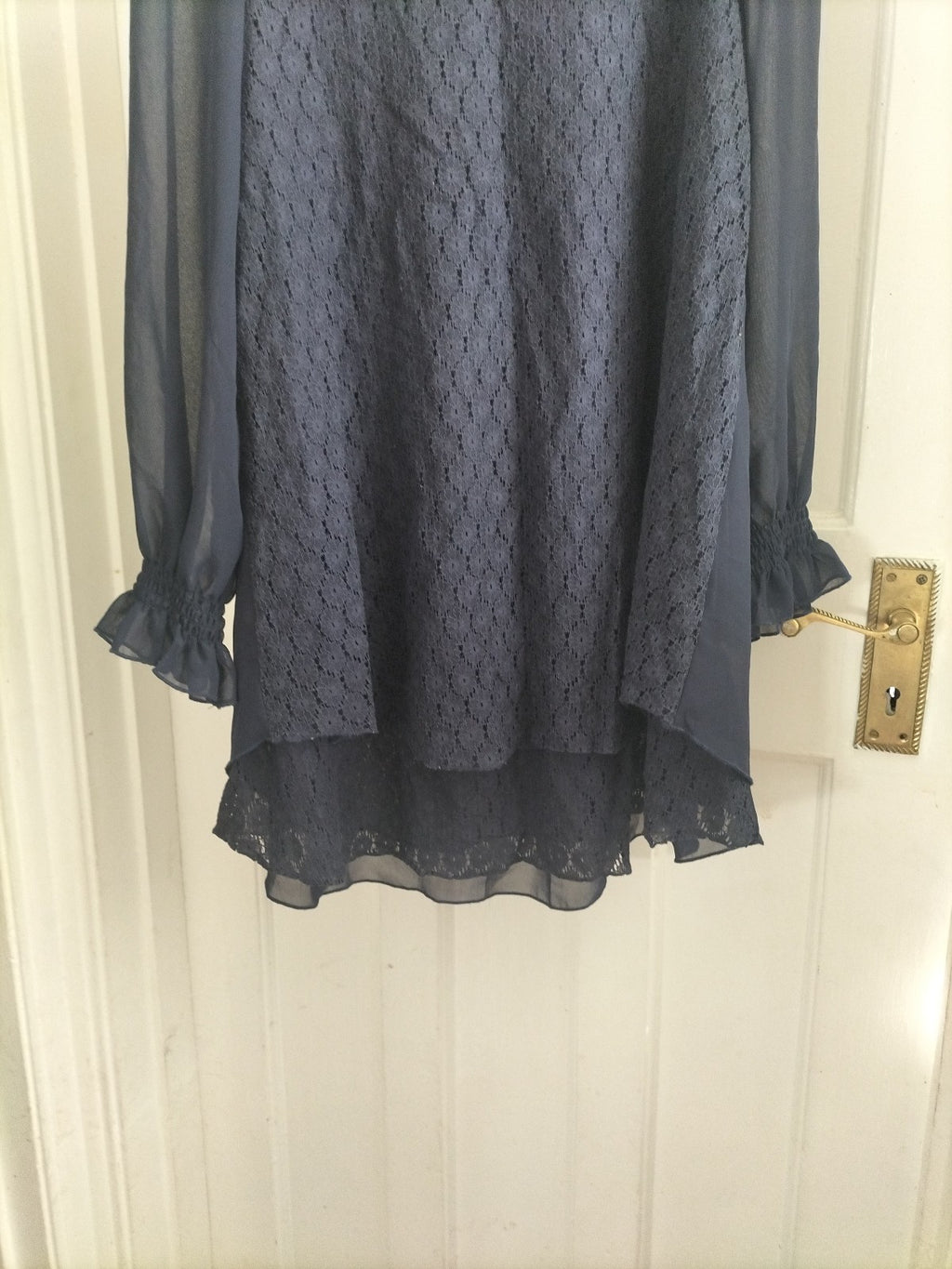 Ladies Select Size 8 Navy Long Sleeved Dress