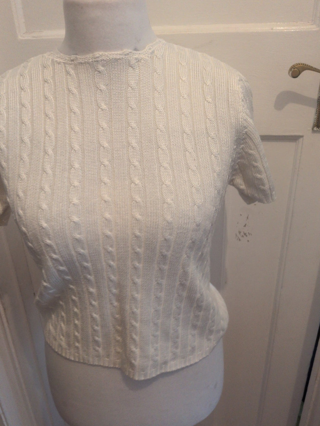 Debenhams 14 Ivory Short Sleeve Jumper