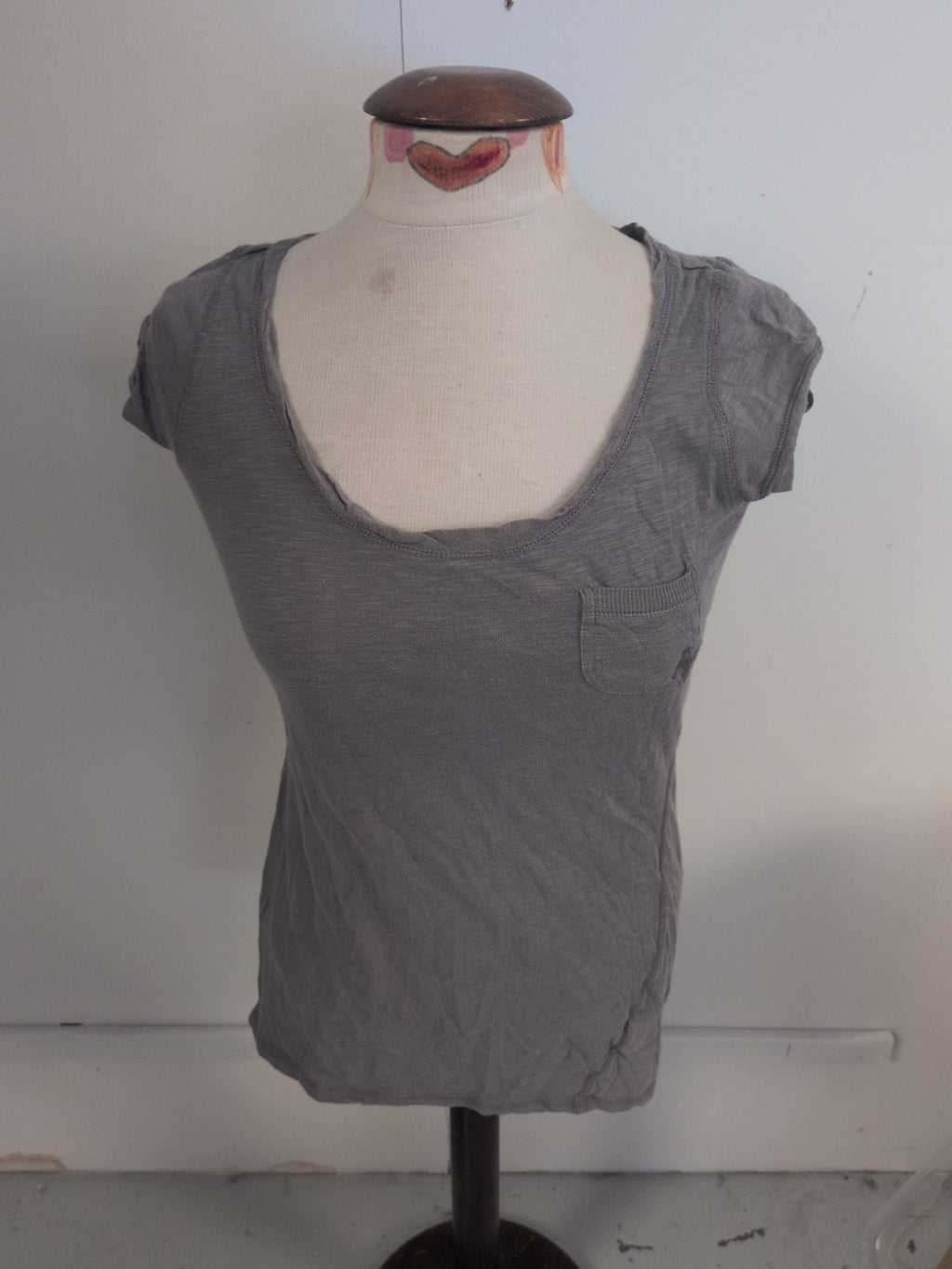 River Island 10 Grey Short Sleeve T-shirt