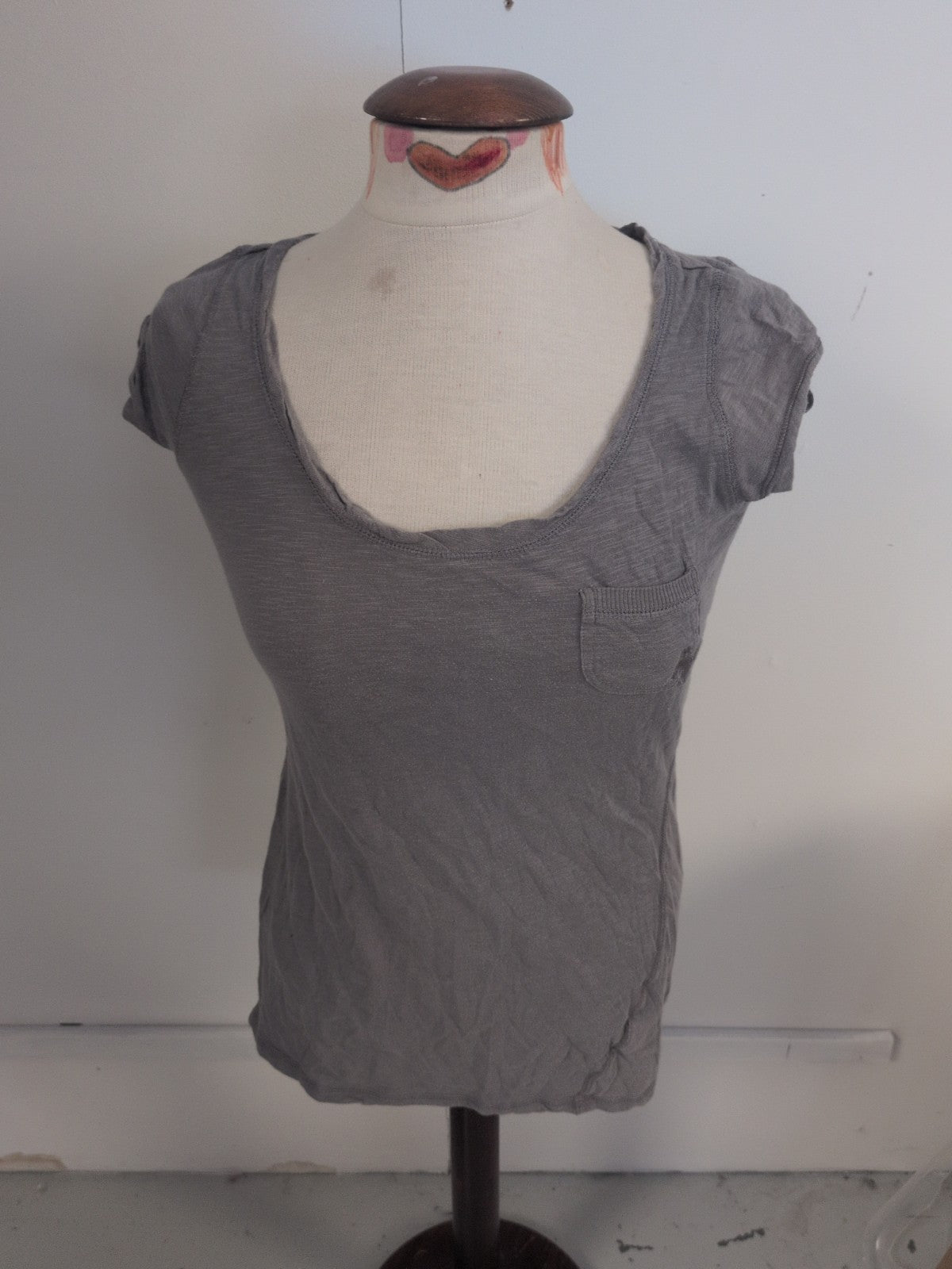 River Island 10 Grey Short Sleeve T-shirt