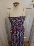 Ladies Bleu Size L/XL Purple Bubblehem Long Length Dress