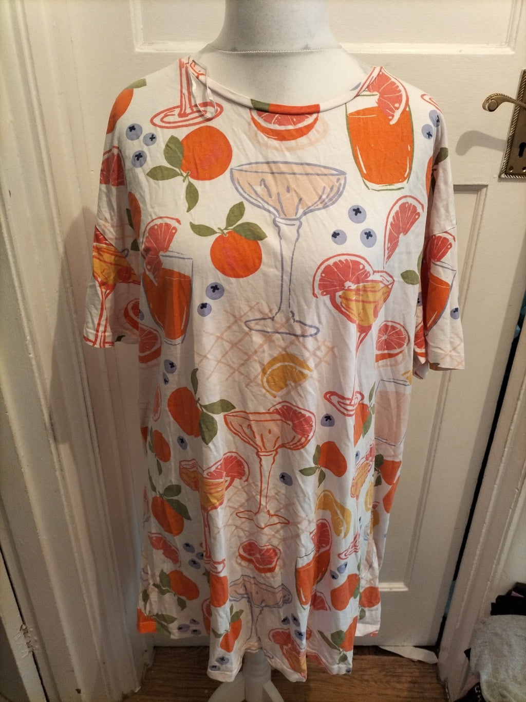 Always Dreaming XL Multicoloured Fruit And Cocktail Nightwear Pyjama