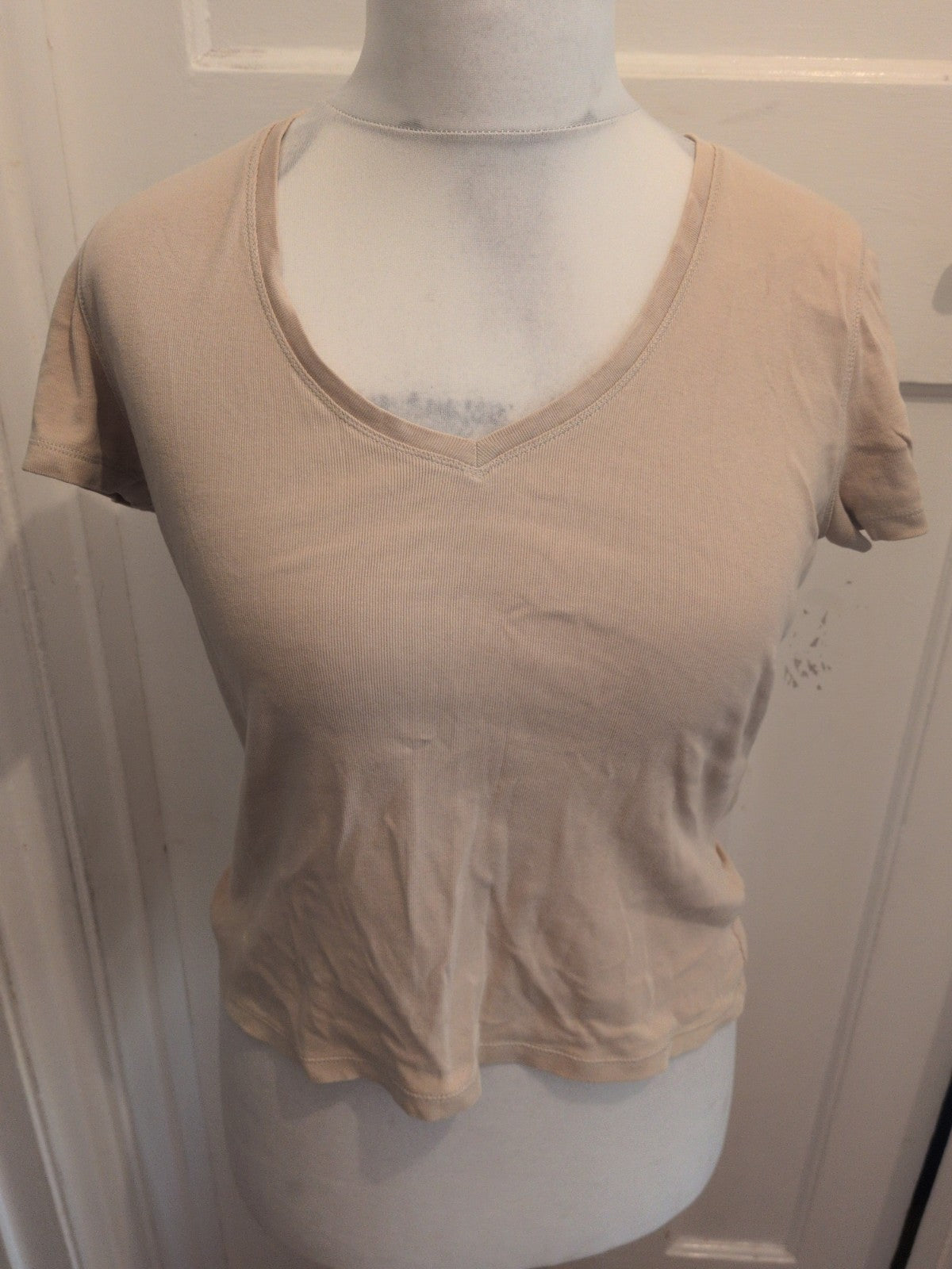 Marks And Spencer 14 Parchment Short Sleeve T-shirt