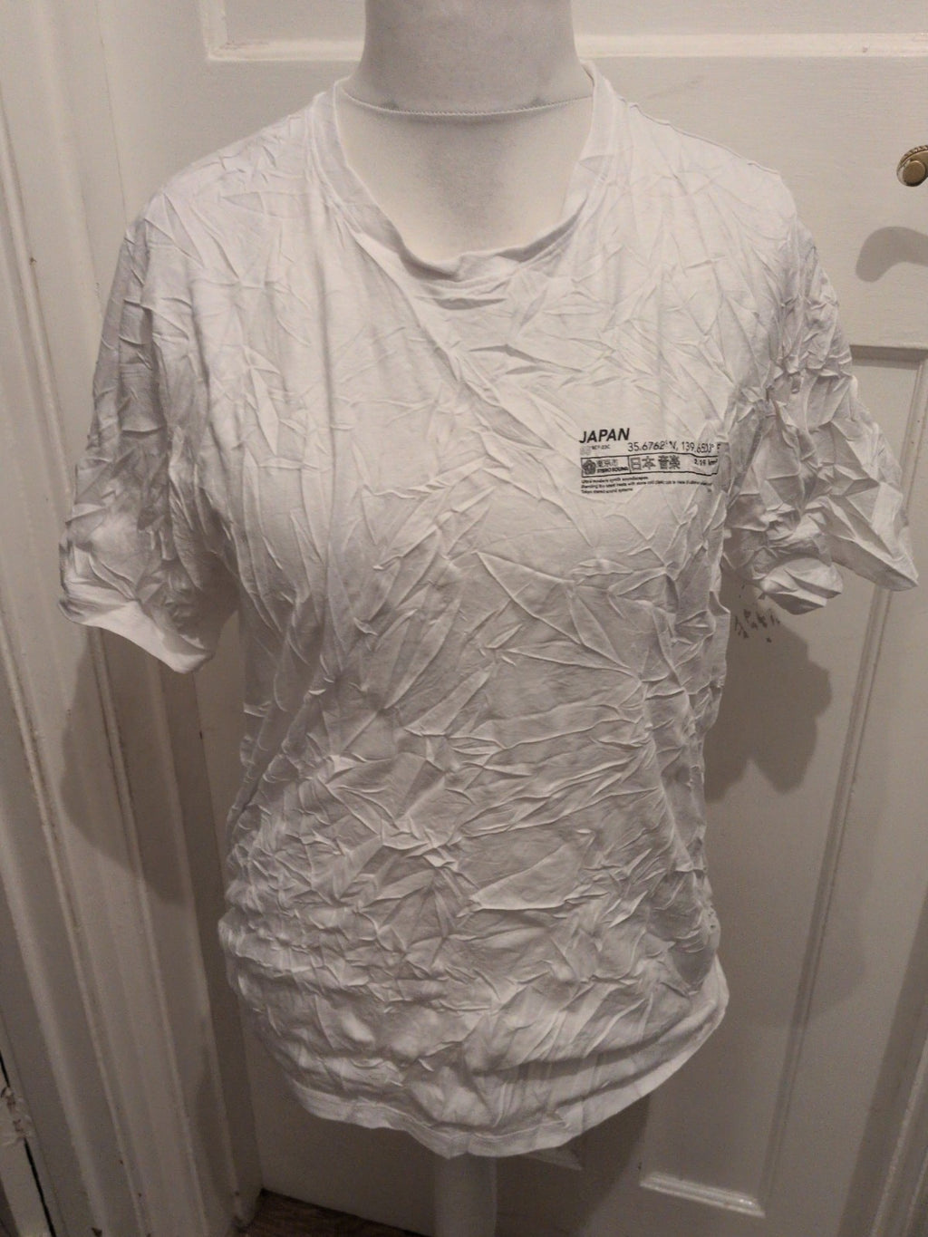 US Athletic XL White Print Short Sleeve T-shirt