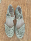 Ladies Lorrella Footwear Size EU 38 Beige Slip On Sandals