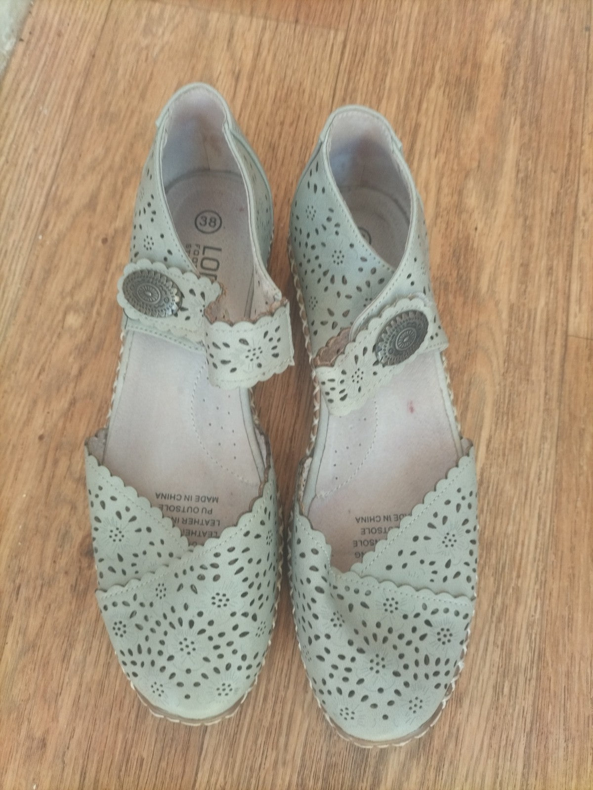 Ladies Lorrella Footwear Size EU 38 Beige Slip On Sandals