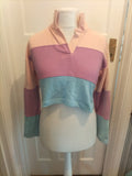 Ladies I Saw It First Size 12 Multicoloured Collared Long Sleeved Top