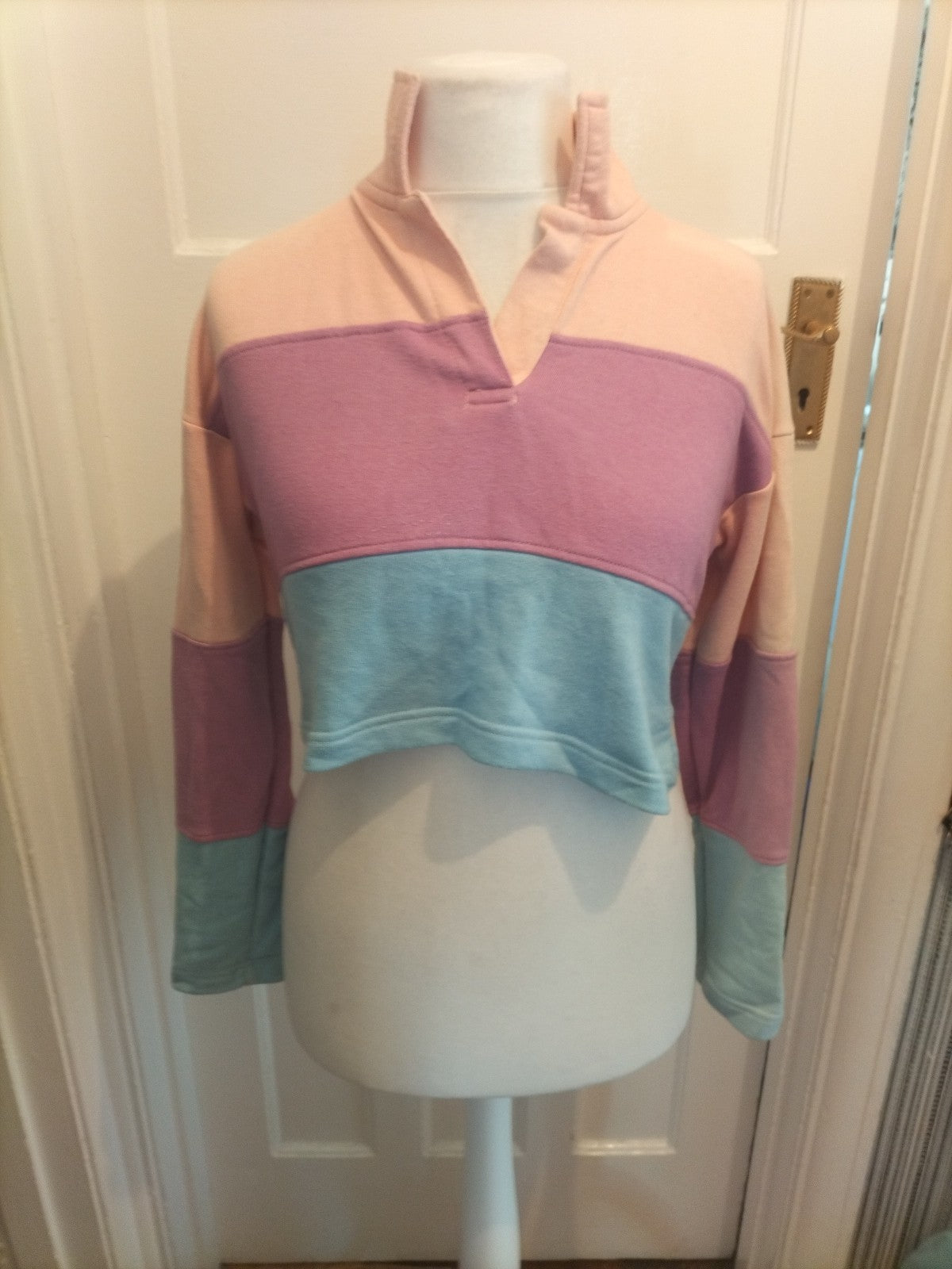 Ladies I Saw It First Size 12 Multicoloured Collared Long Sleeved Top