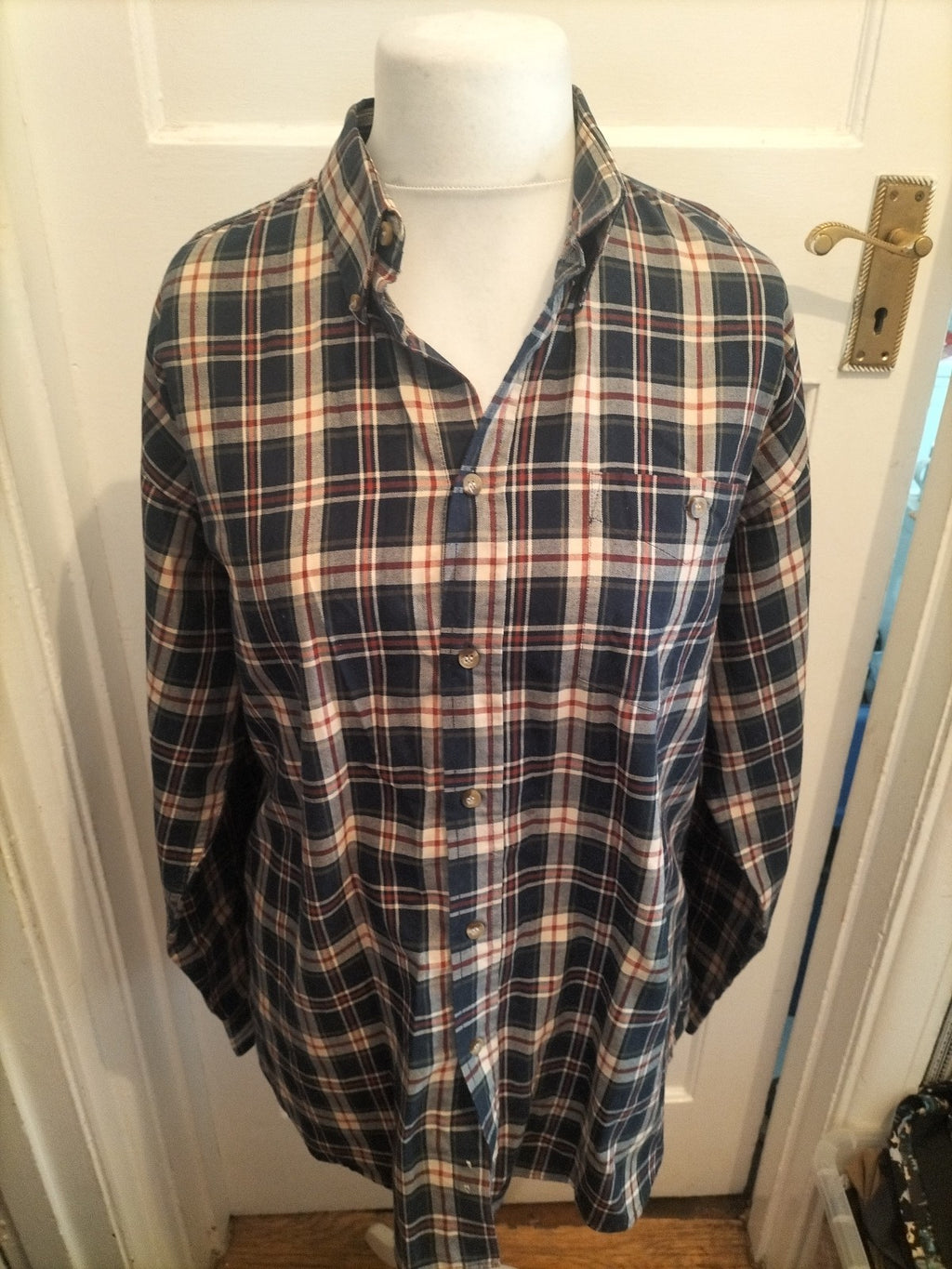 Antarex Large Multicoloured Check Long Sleeve Shirt