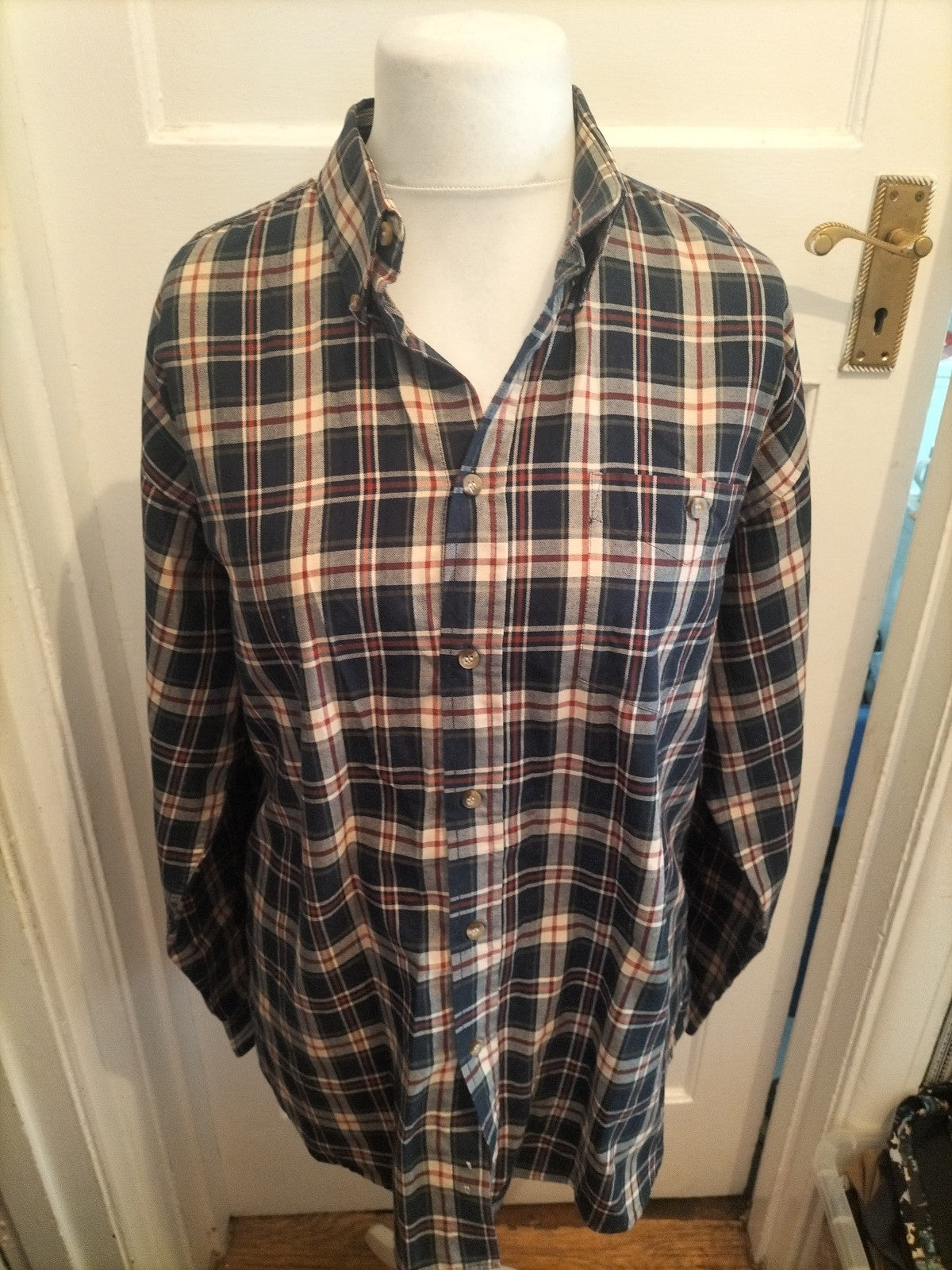 Antarex Large Multicoloured Check Long Sleeve Shirt