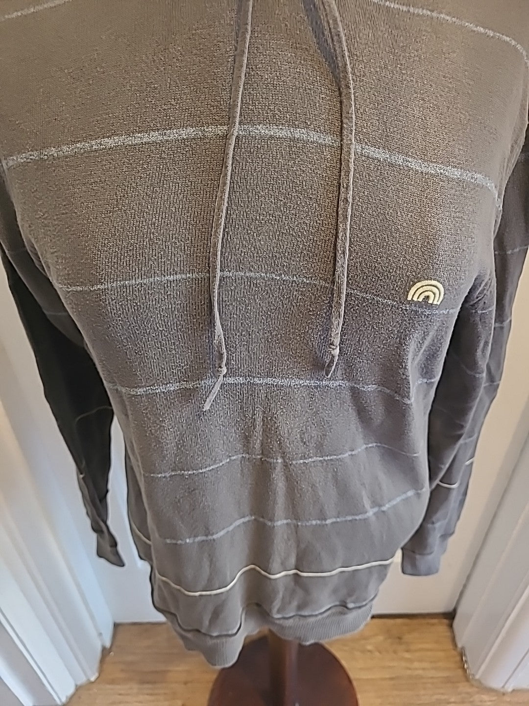 Mens Soulcal Size Small Green/grey/blue Long Sleeved Pullover Hoodie