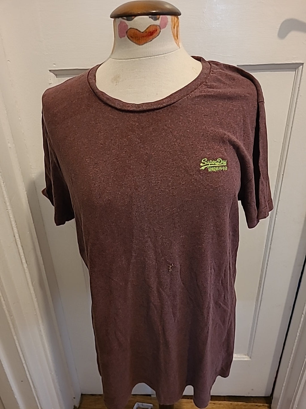 Mens Superdry Size XL Purple Short Sleeved Tshirt