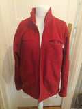 Mens Cedarwood State Size XL Purple Ribbed Full Zip Jumper