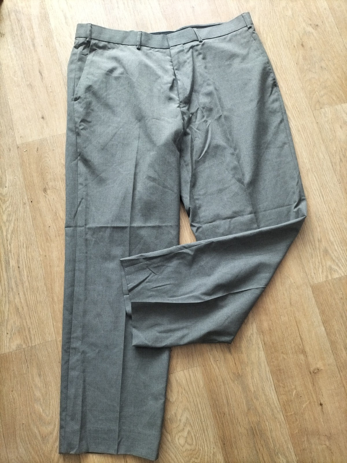 Mens M&S Collection Size 36/29 Grey(labelled Beige) Formal Trousers