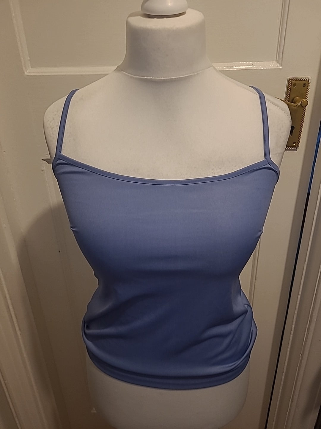 Ladies Bonmarche Size 10 Bluey Grey Sleeveless Cami Top