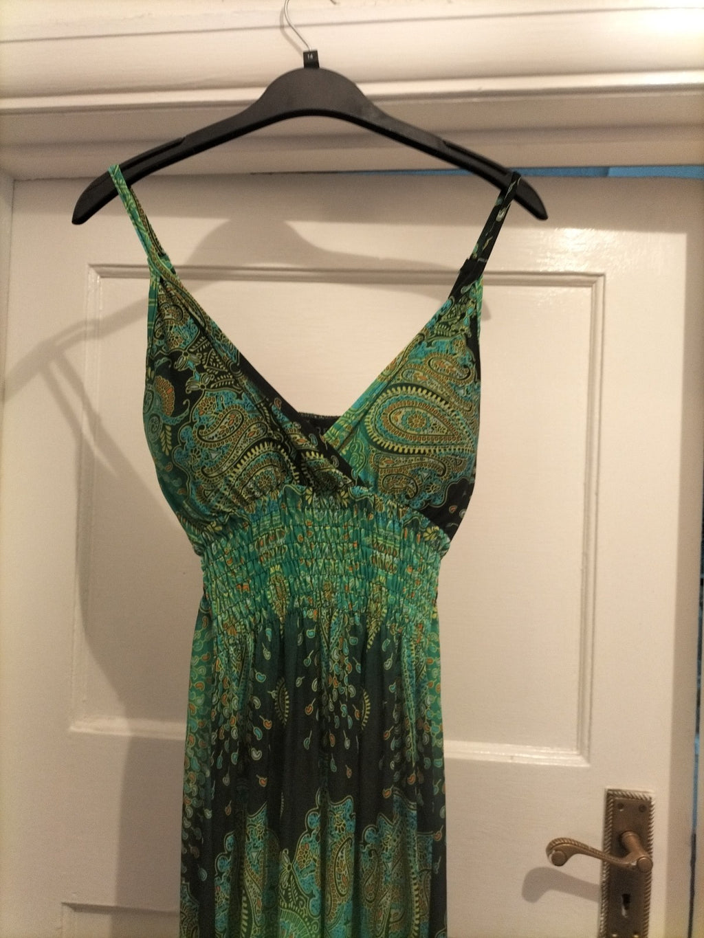 Destiny S/M Green Padded Sleeveless Dress