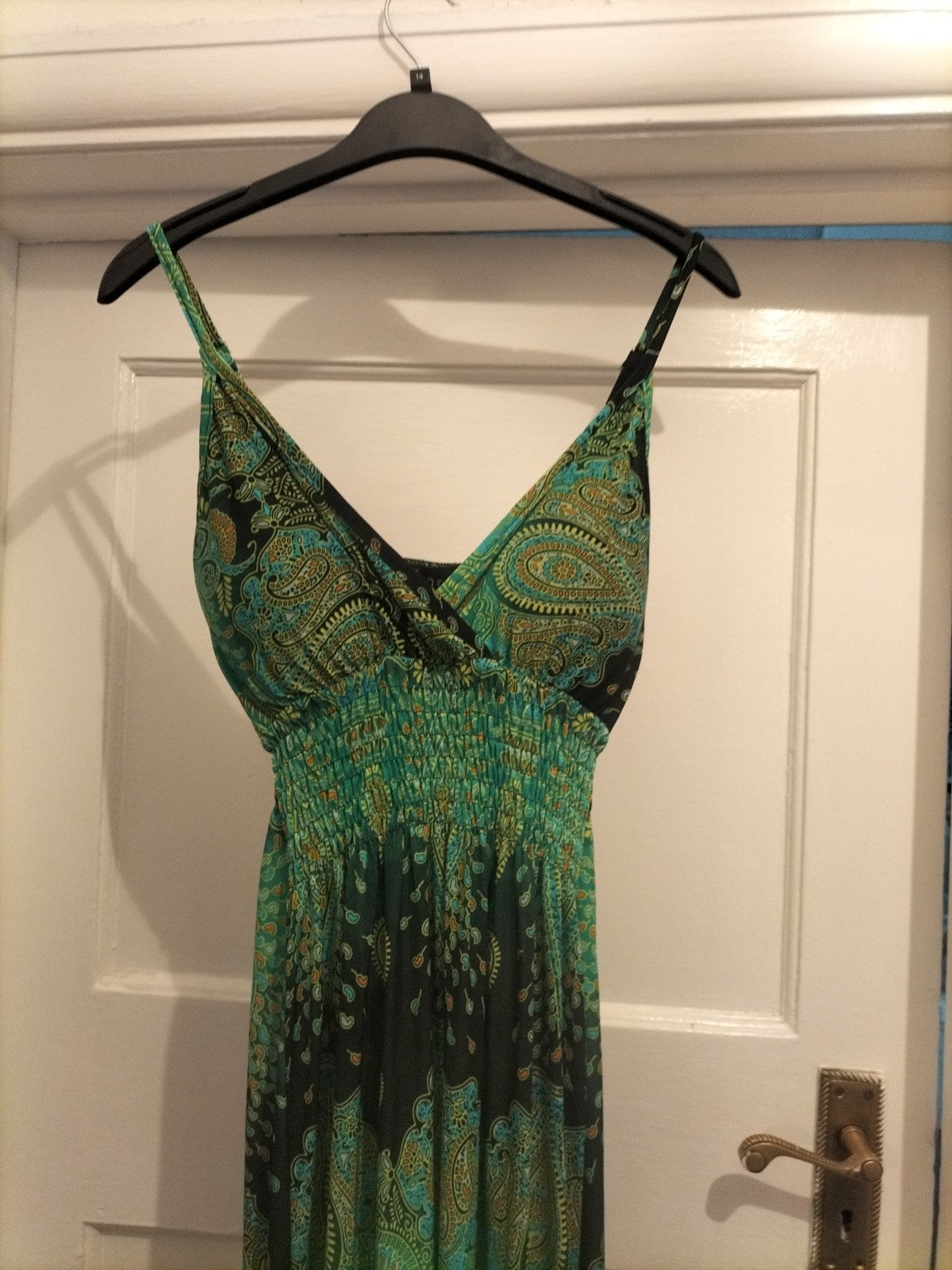Destiny S/M Green Padded Sleeveless Dress