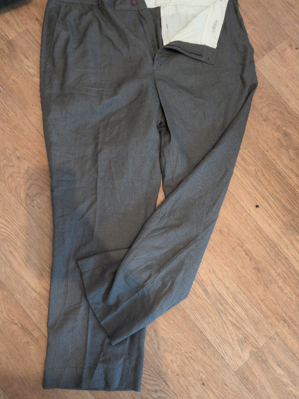 BHS Jack Reid 40s Grey Smart Trousers