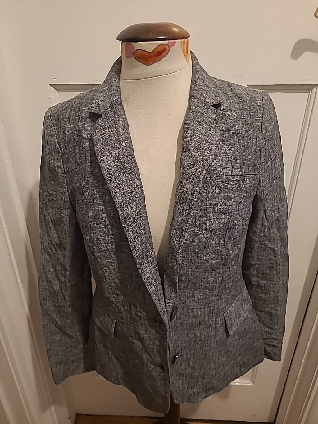 Ladies Tu Size 10 Grey Lined Blazer