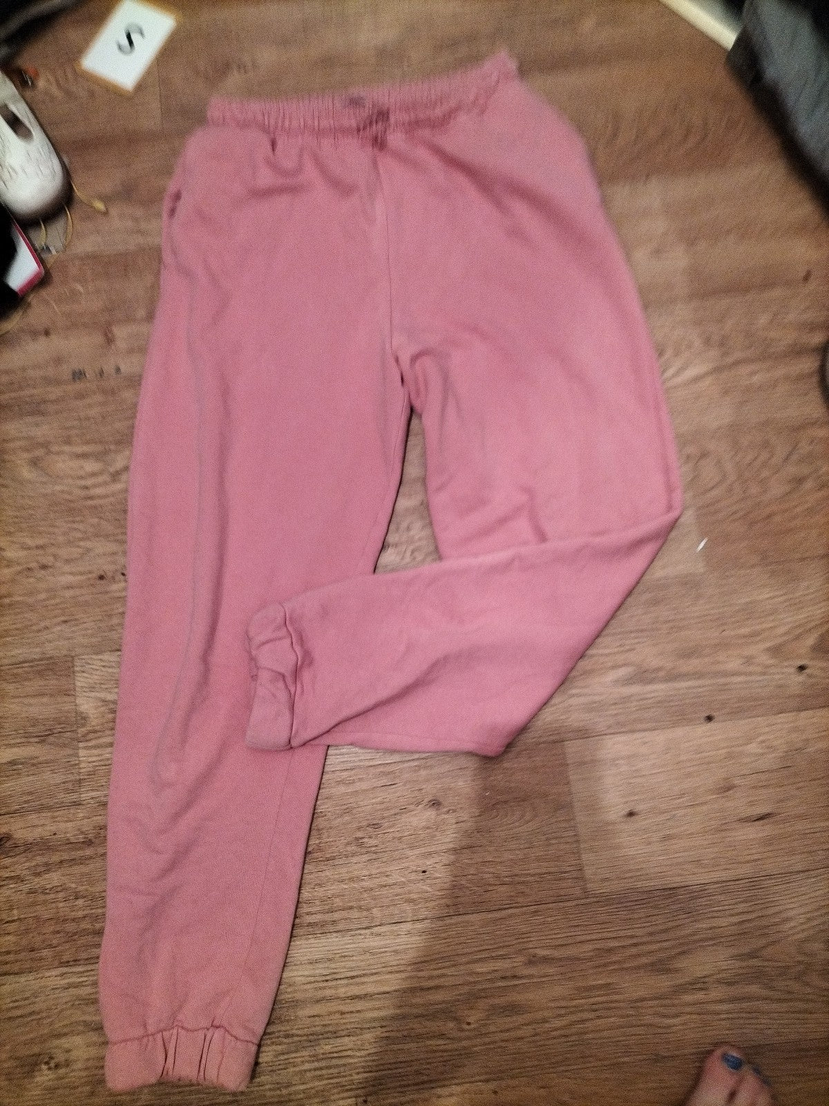 Ladies Stradivarius Size Medium Pink Elasticated Joggers