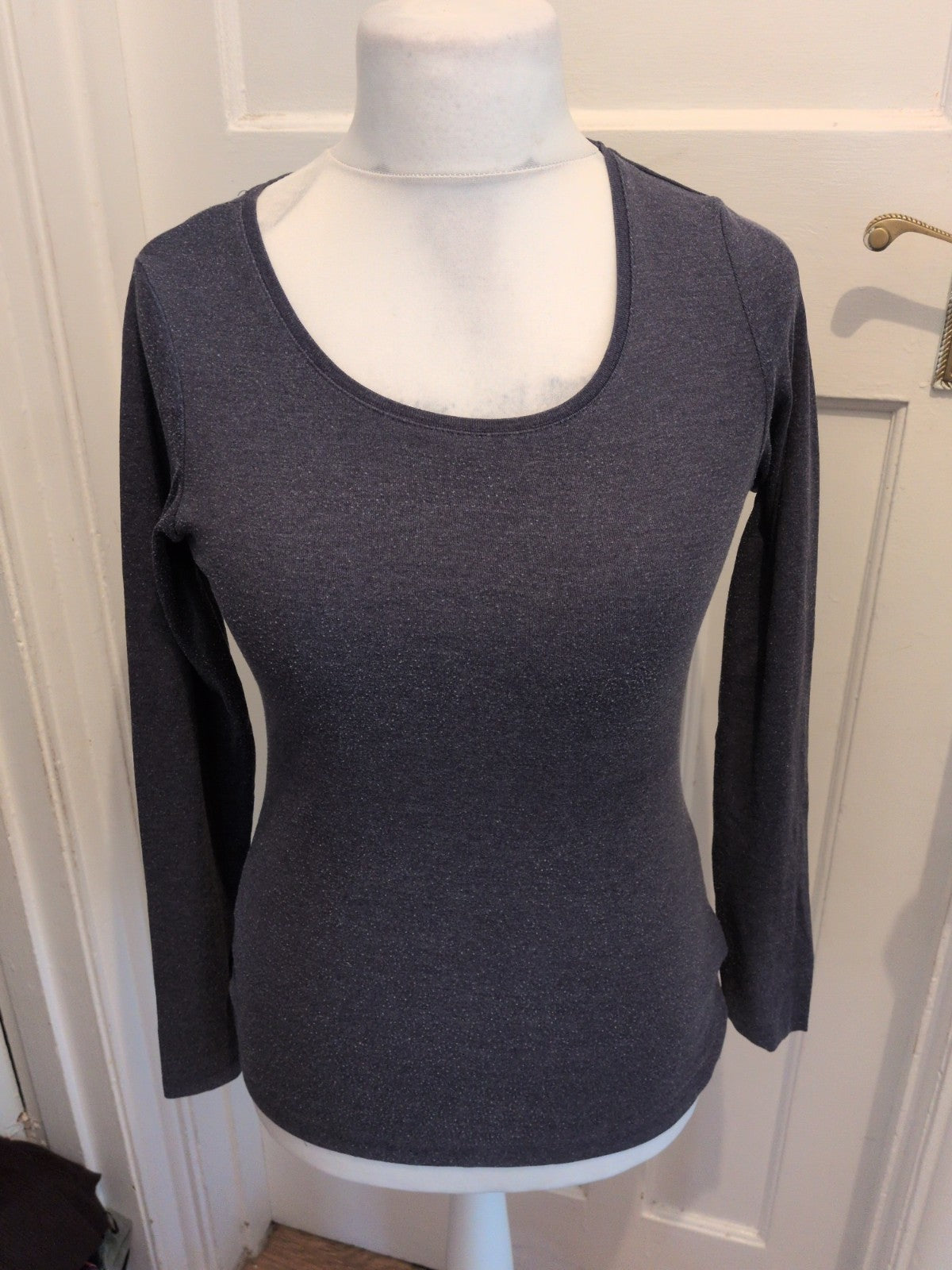 Logg Medium Navy Long Sleeve T-shirt Heavy Bobbling