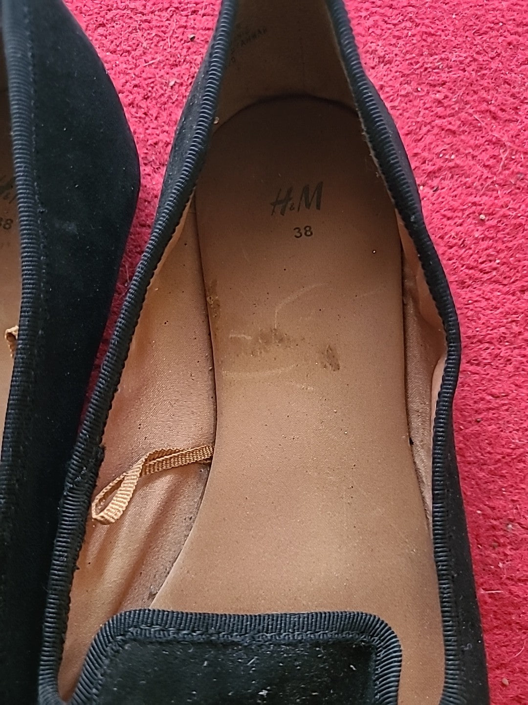 Ladies H&M Size 5 Uk Black Dolly Shoes