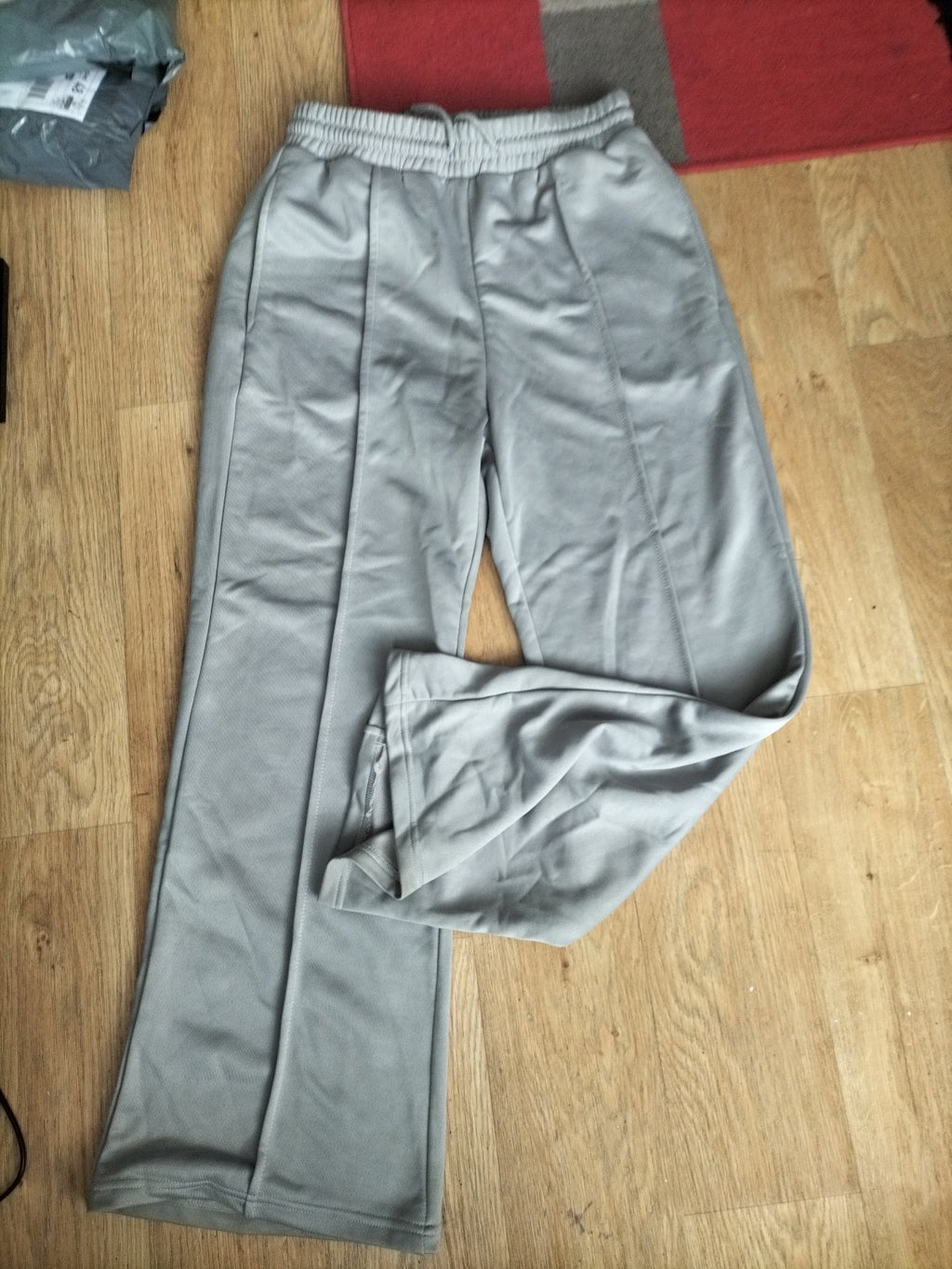 Ladies Size Large Grey Marl Elasticated Joggers