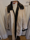 Ladies Ensign Size L/XL Beige Faux Fur Coat