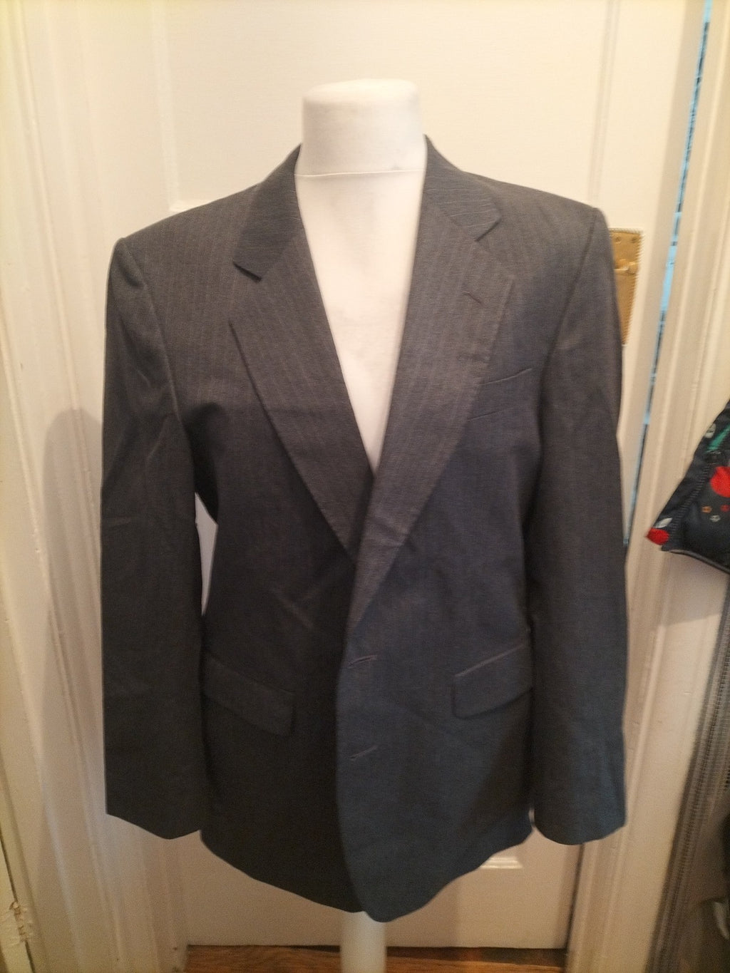 Mens Debenhams Size 42 Grey Padded Lined Blazer