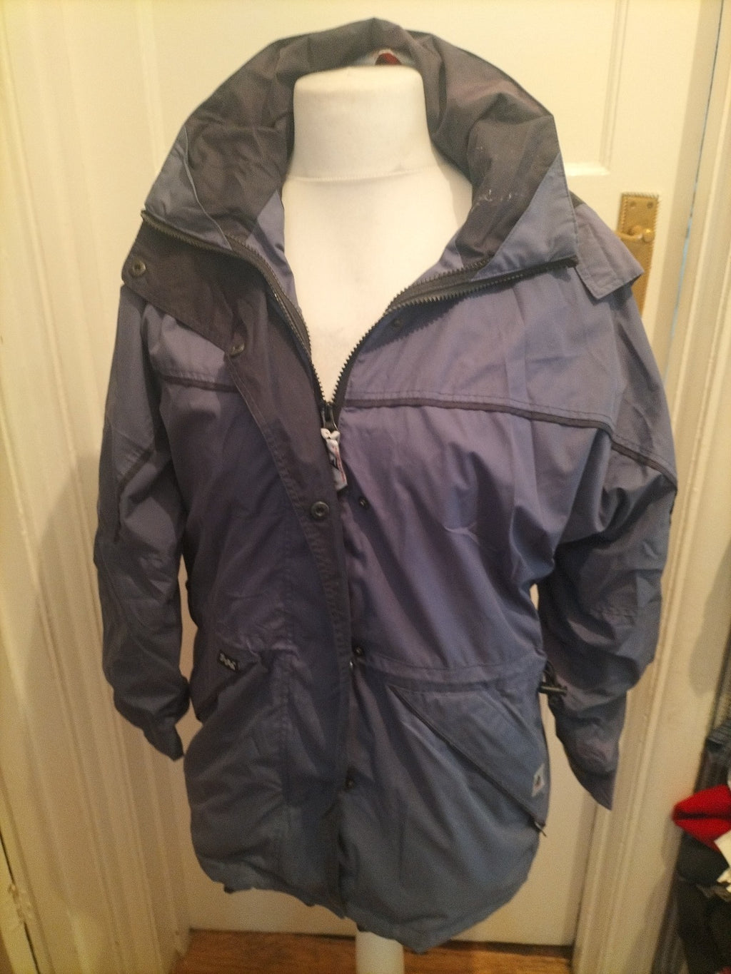 Mens One Valley Size 5L Navy Lined Coat