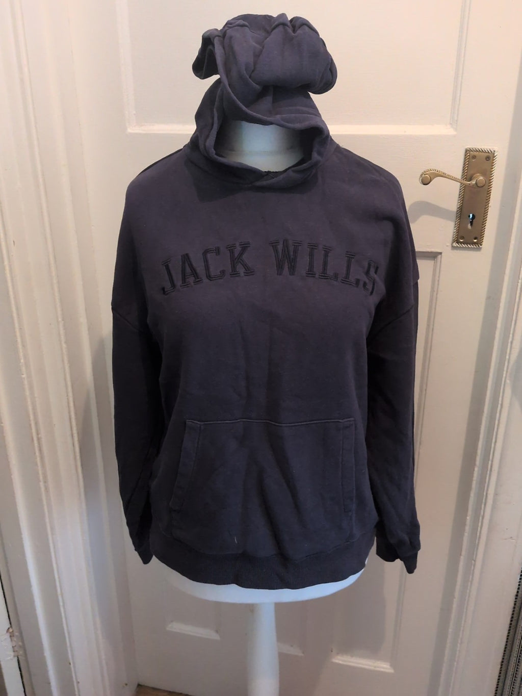 Jack Wills 12 Navy Print Pullover Hoodie